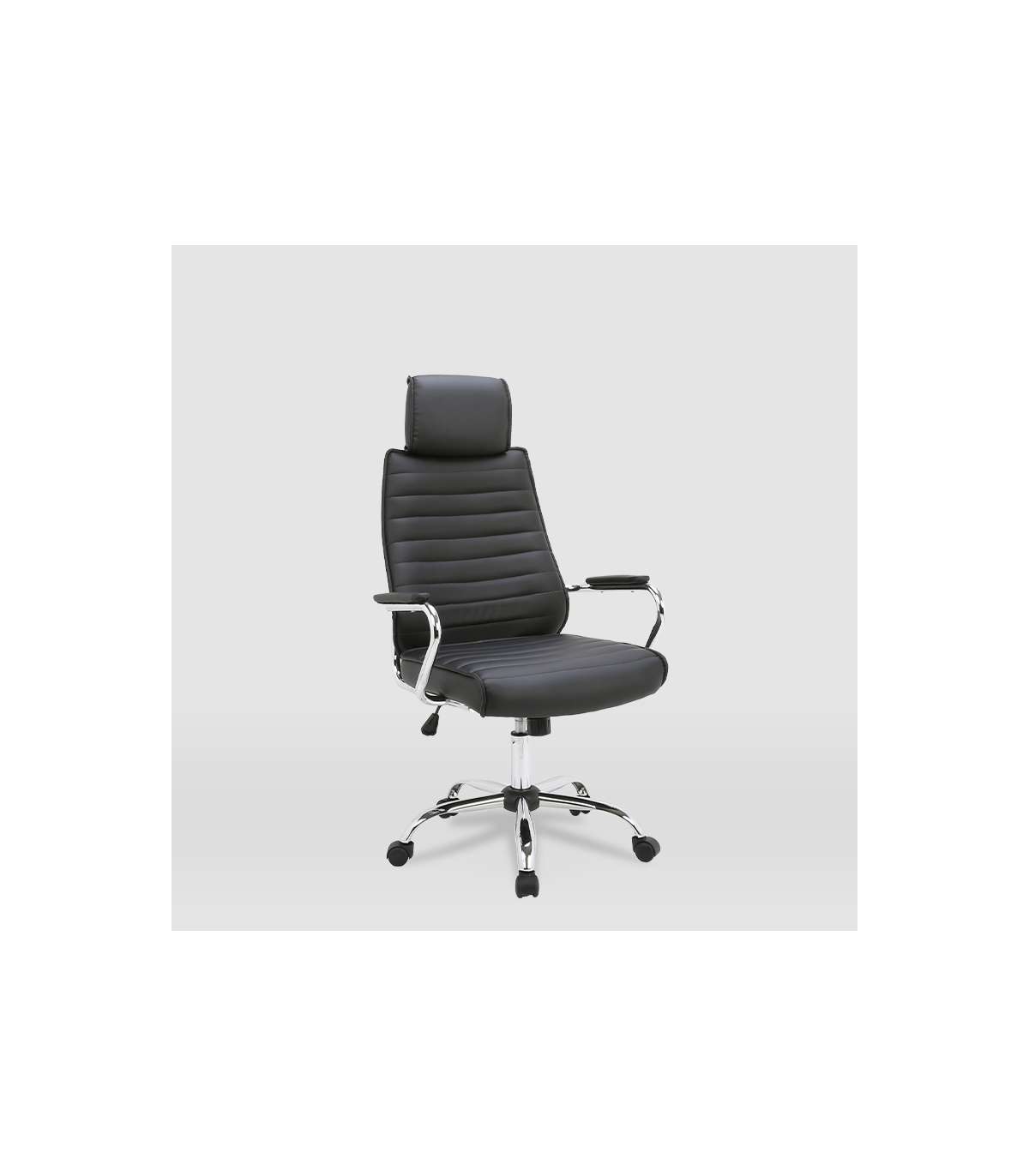 Silla De Oficina Diana Acabado Negro. Alto: 118/127cm Ancho: 65.5cm Fondo: 64cm._1