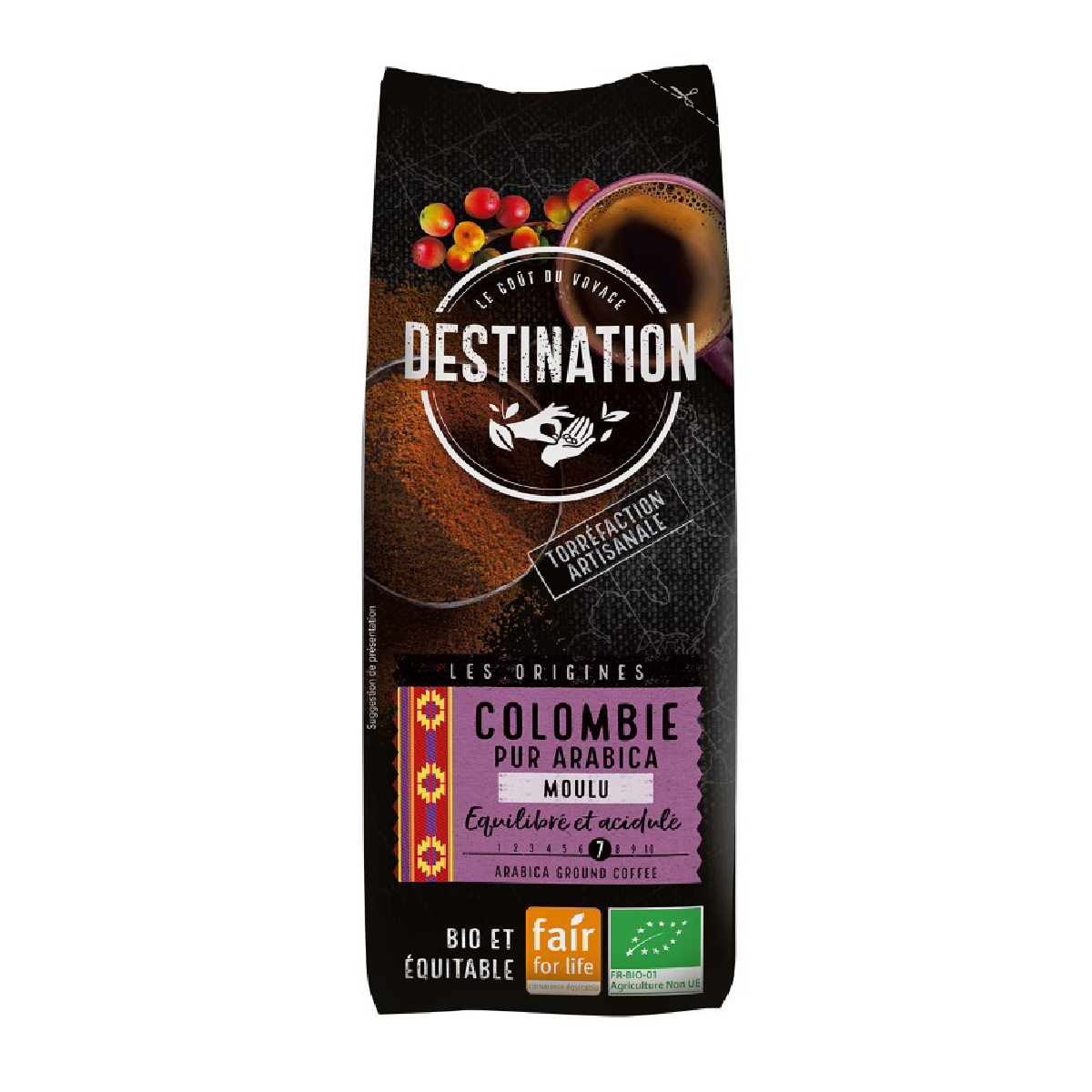 Café moído Colombia Kachalus BIO Destino 250 g