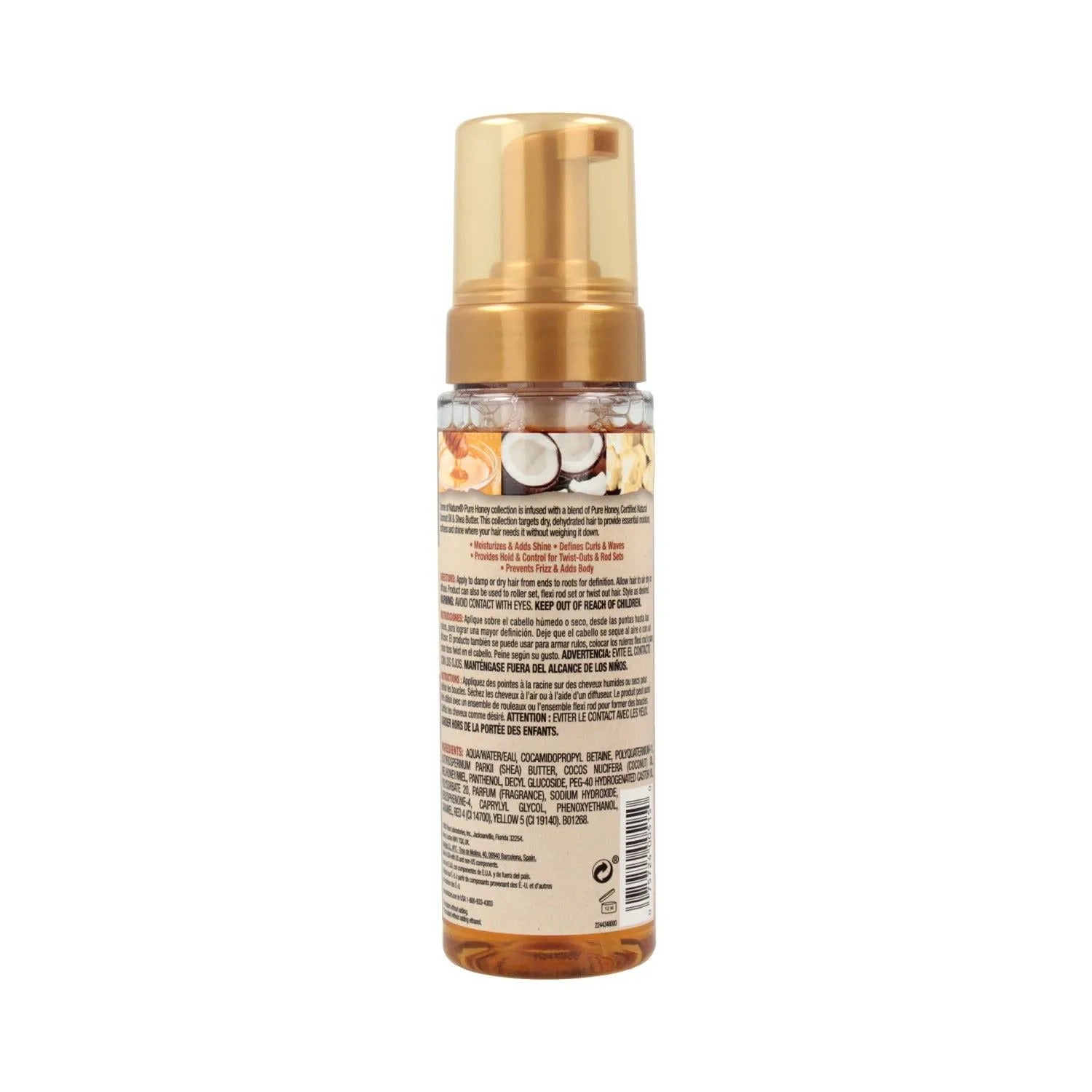 Espuma Pure Honey Curling Mousse Creme Of Nature 207ml_1