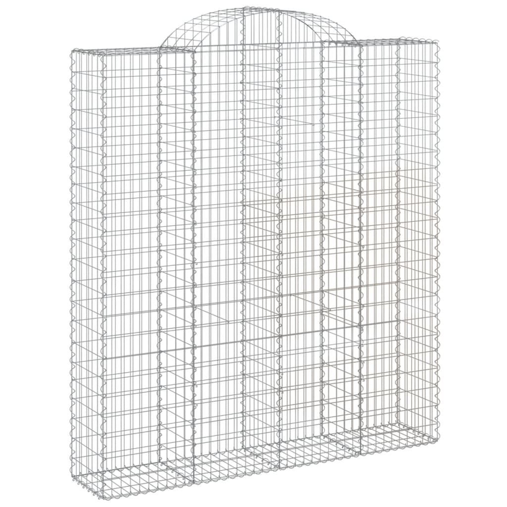 Cestas De Gaviones 12 Uds Forma De Arco Hierro 200x50x220/240cm_2