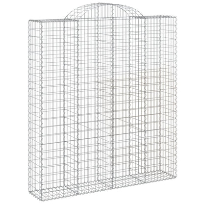 Cestas De Gaviones 14 Uds Forma De Arco Hierro 200x50x220/240cm_2