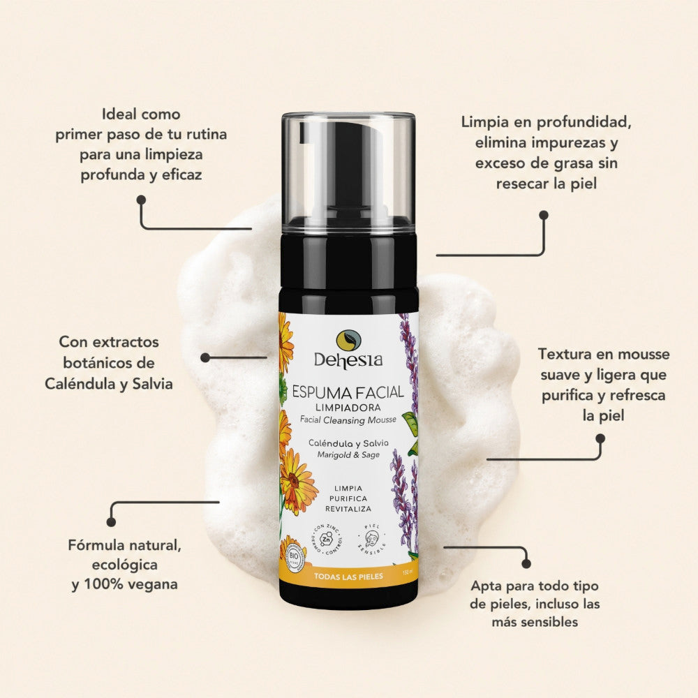 Espuma Limpiadora Facial Bio | Limpieza Diaria Pieles Sensibles_1