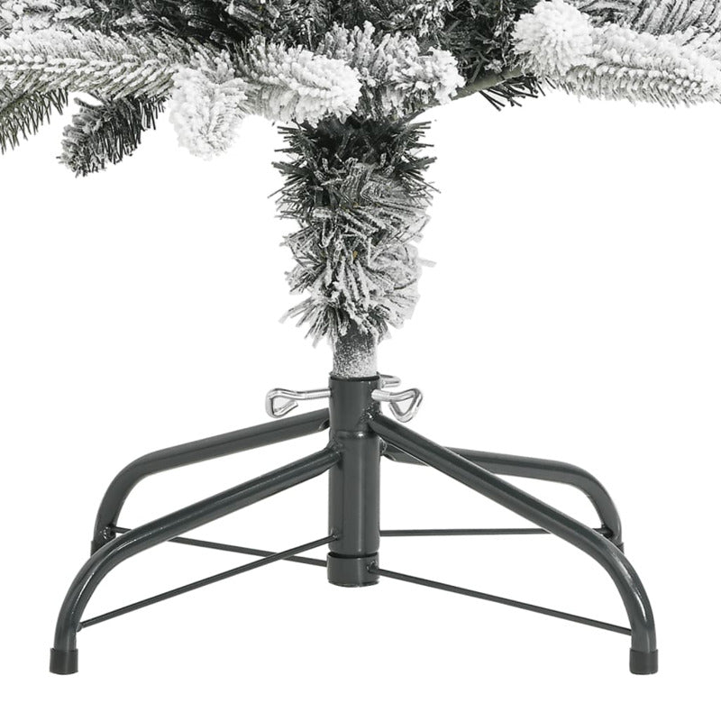 Vidaxl Árbol De Navidad Artificial Estrecho Con Nieve Pvc Y Pe 120 Cm_5