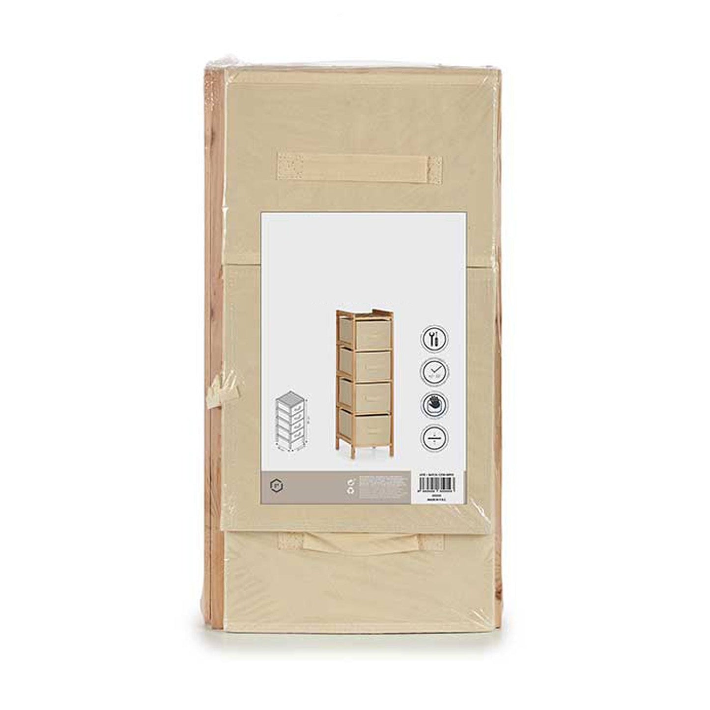 Mueble 4 Cajones Color Crema - Colección Kipit_3