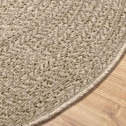 Vidaxl Alfombra Zizur Aspecto Yute Interior/exterior Beige Ø 200 Cm_4