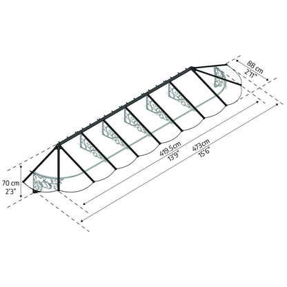 Canopy Lírio para porta 88x473 cm Canopia