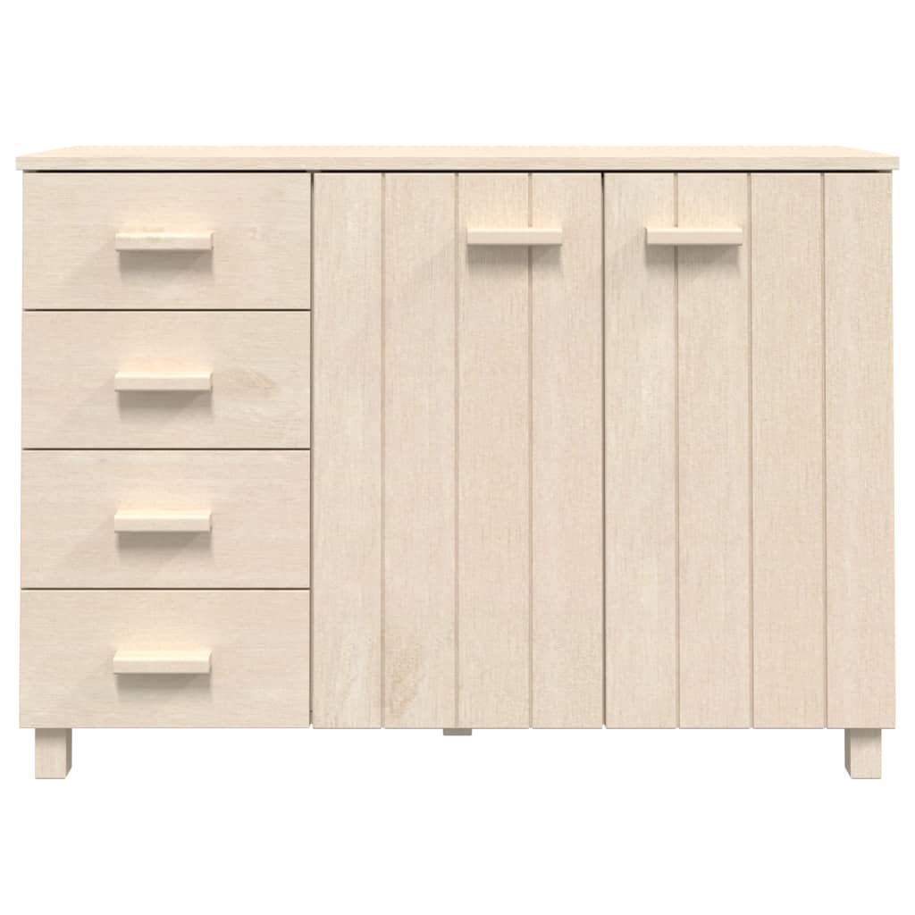 Aparador Hamar Madera De Pino Maciza Marrón Miel 113x40x80 Cm / Vetonek_3