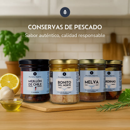 Pack 12x Mejillón de chile en escabeche Planeta Huerto 165 g