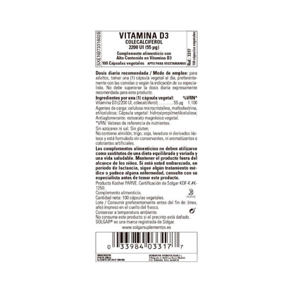 Vitamina D3 2200 UI