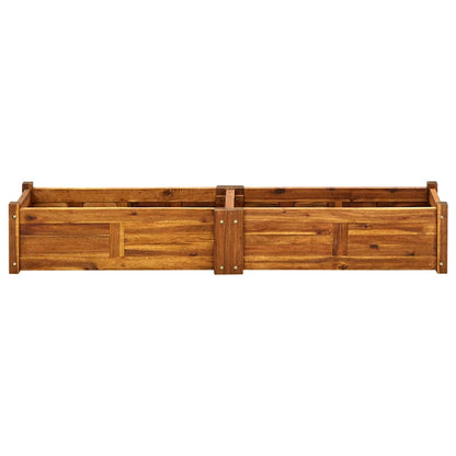 Arriate De Jardín De Madera De Acacia 150x30x25 Cm_3