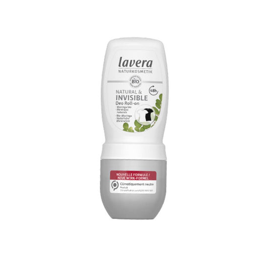 Desodorizante roll-on invisível e natural 48h, Lavera 50 ml