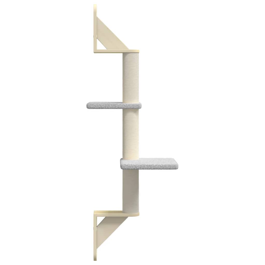 Árbol Rascador Para Gatos De Pared Gris Claro 108 Cm_4