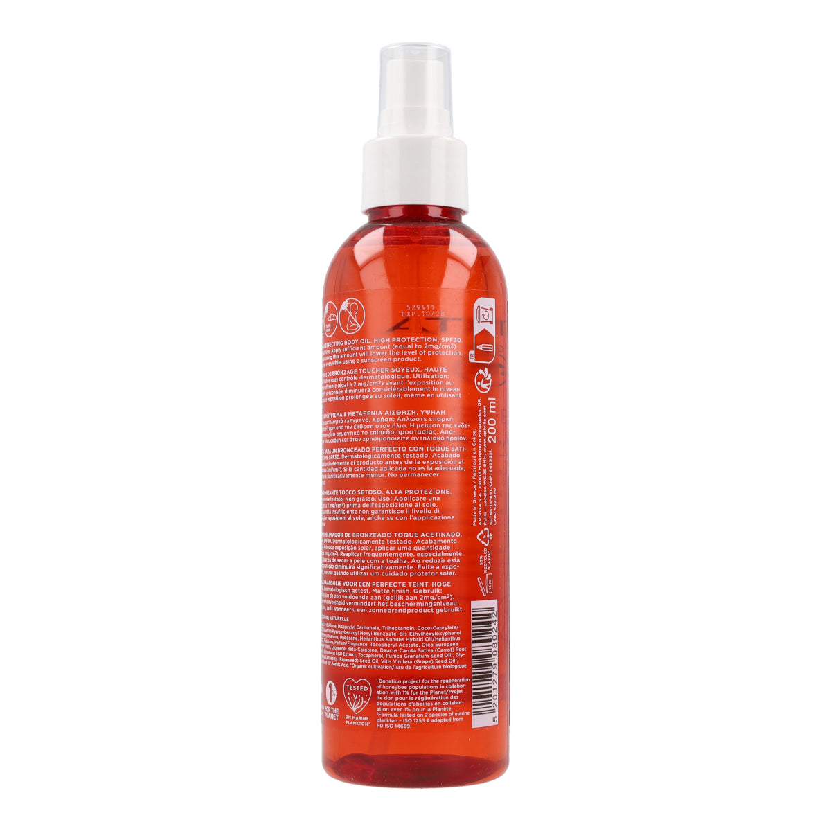Óleo Corporal Apivita Perfect Tan FPS 30 200ml