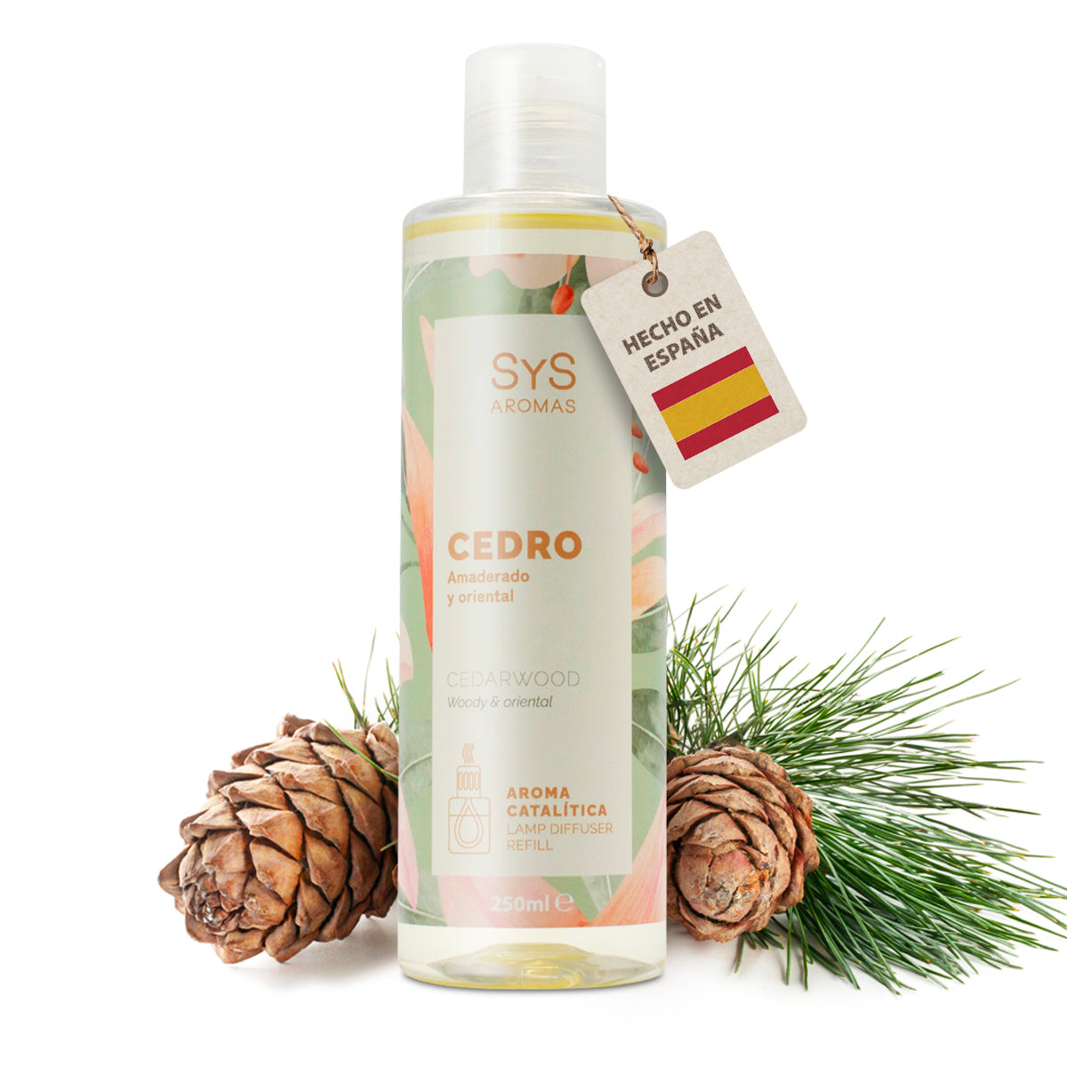 Aroma Lámpara Catalítica Cedro 250 ml | Fragancia Amaderada y Elegante | Eliminación de Olores | Ambiente Duradero_1