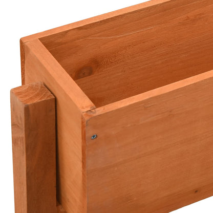 Jardinera Plegable De Jardín Madera Abeto Naranja 60x14x75 Cm_3