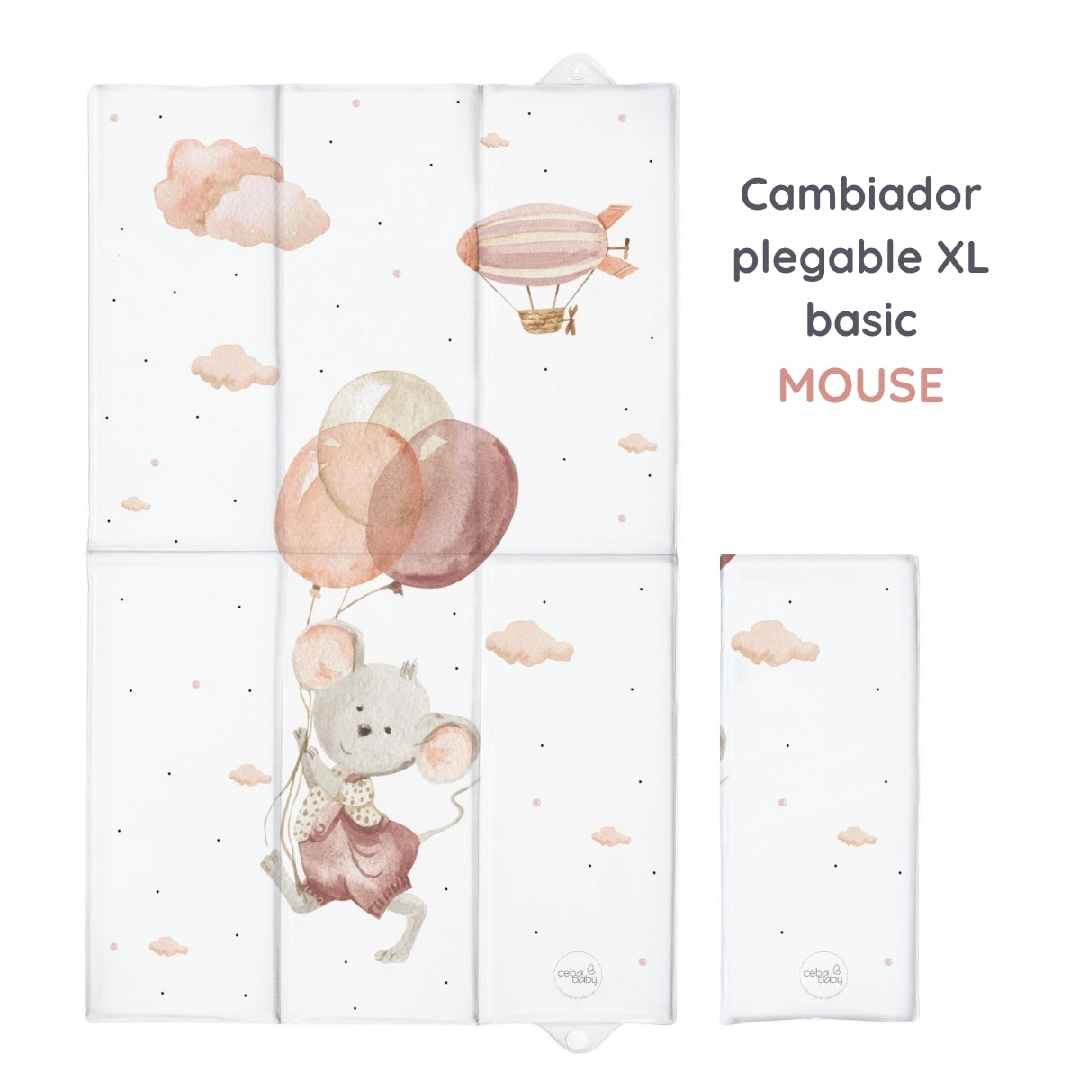 Basic Cambiador Plegable Xl Ceba Baby | Más Espacio Fuera De Casa, Sin Ocupar Más En El Bolso_2