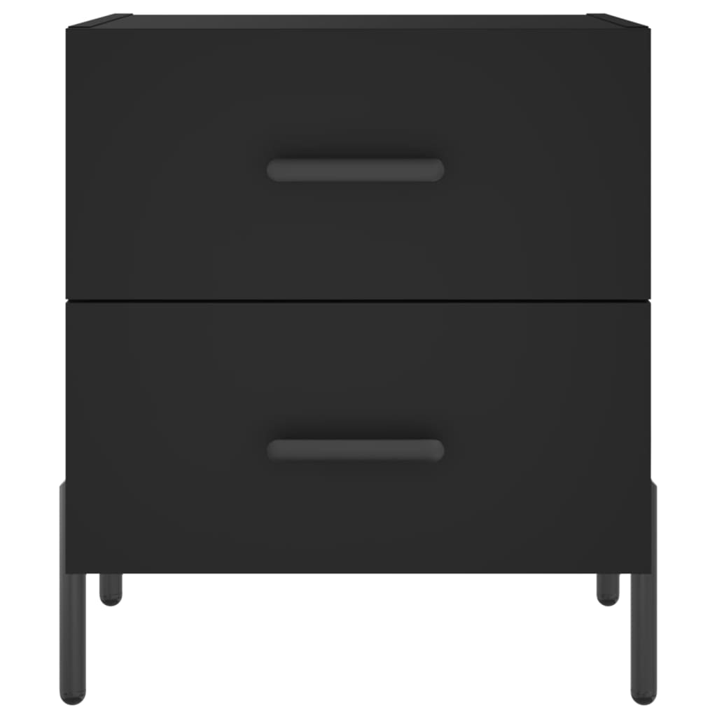 Mesitas De Noche 2 Uds Madera Ingeniería Negro 40x35x47,5 Cm_4