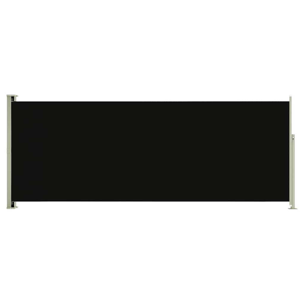 Vidaxl Toldo Lateral Retráctil De Jardín Negro 117x300 Cm_0