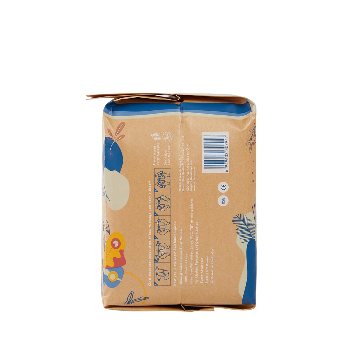 Pack 4x Pañal Ecológico de Bambú Talla 1, Ecoboom 136 Unidades