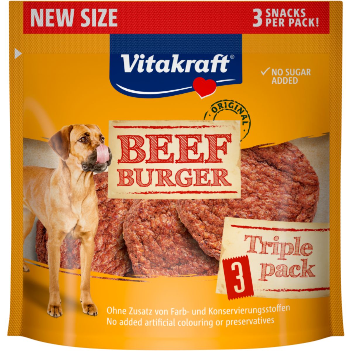Hambúrguer de Carne Vitakraft 3 unidades