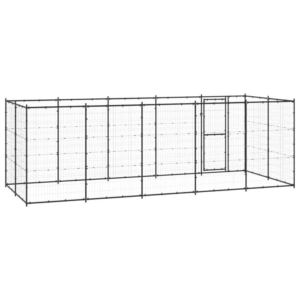 Vidaxl Perrera De Exterior De Acero 12,1 M²_3