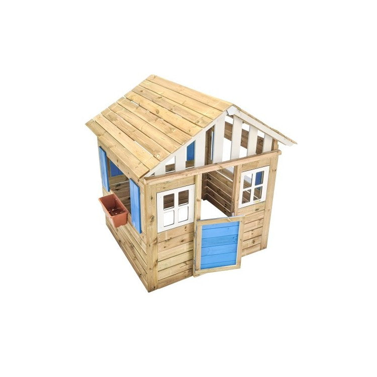 Casita De Madera Masgames Lollipop Xl Azul Sin Suelo De Madera._2