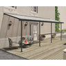 Pérgola anexa Sierra 224x670 cm cinzento 