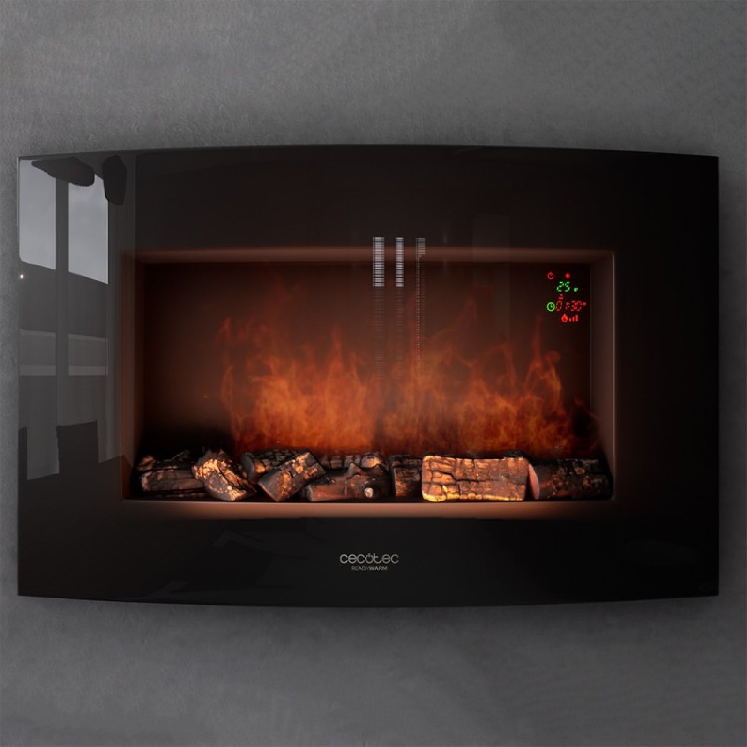 Cecotec Chimenea Eléctrica Decorativa De Pared Ready Warm 3500 Curved Flames_2
