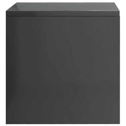 Mesitas De Noche 2 Uds Madera Gris Brillo 40x30x40 Cm_4