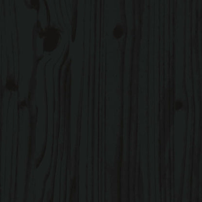 Estructura De Cama Para Niños Madera De Pino Negro 90x190 Cm / Vetonek_3