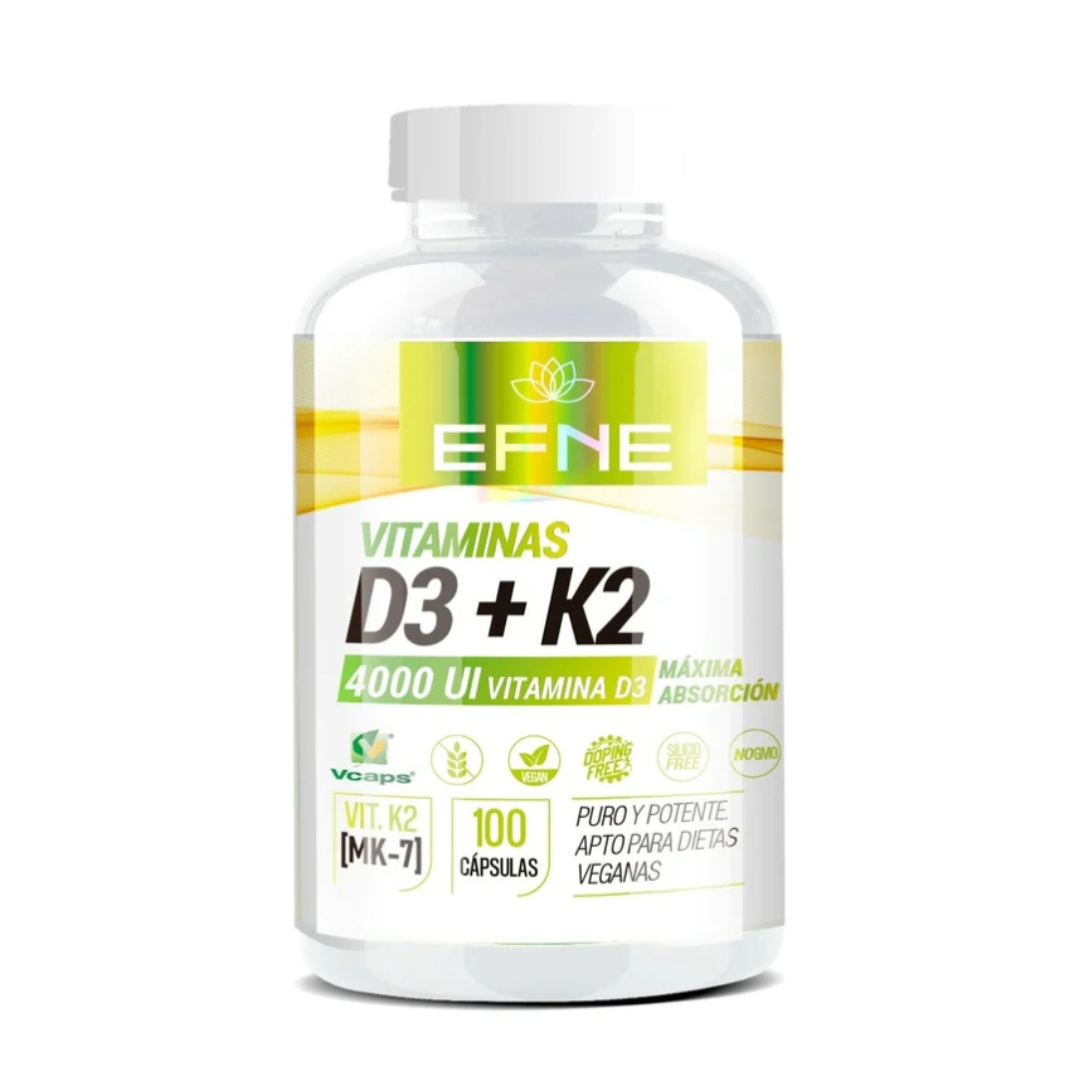 Vitamina D3 + K2 Efne 4000ui Con Mk-7 Natural ( Extracto De Natto ) (sistema Inmune Top, Apatía, Cansancio)_3