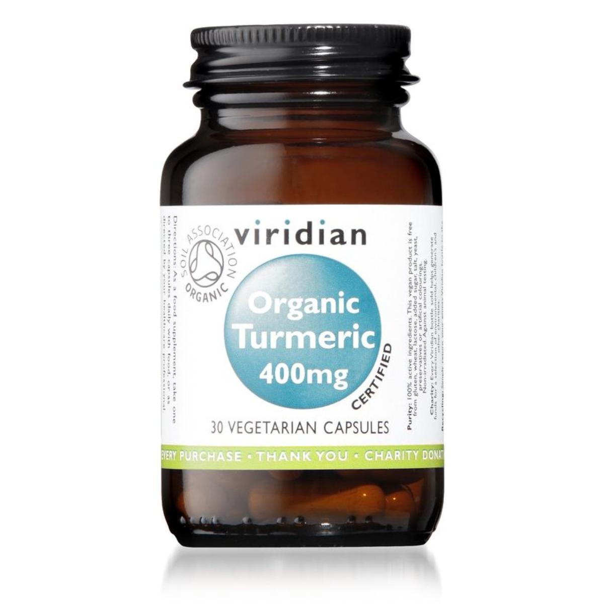 Cúrcuma biológica Cúrcuma 400 mg Viridian 30 cápsulas