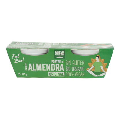 Sobremesa de Amêndoa NaturGreen, 2 x 125 g