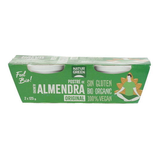 Sobremesa de Amêndoa NaturGreen, 2 x 125 g