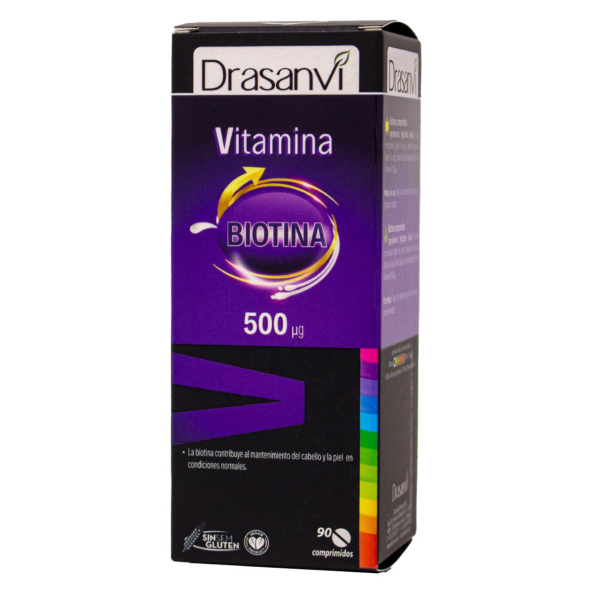Vitamina H Biotina Drasanv 500 mcgri 90 Comp