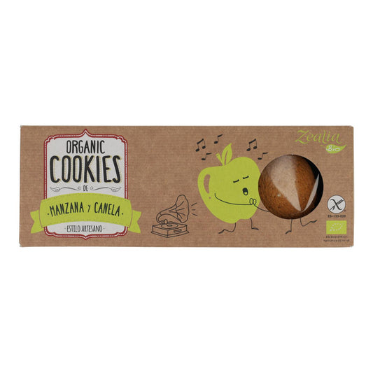 Bolachas de maçã e canela sem glúten biológicas Zealia, 135 g