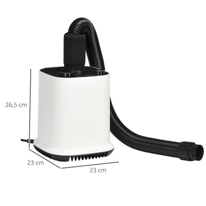 Pawhut Secador De Pelo Para Perros 2000w Manguera 1,2m 4 Boquillas 23x23x26,5 Cm_2