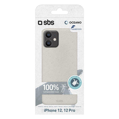 Capa ecológica para iPhone12 / iPhone 12 Pro, branca SBS
