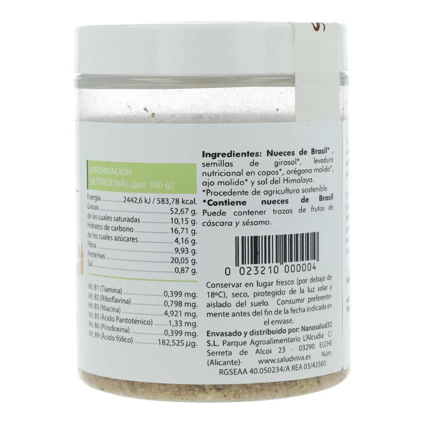 Queijo Vegan em Pó Sem Estilo Italiano Salud Viva 125g