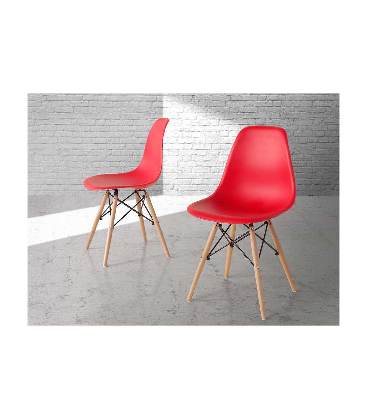 Pack 4 Sillas Sofía Acabado Rojo, 81 Cm(alto)47 Cm(ancho)51 Cm(largo)_0