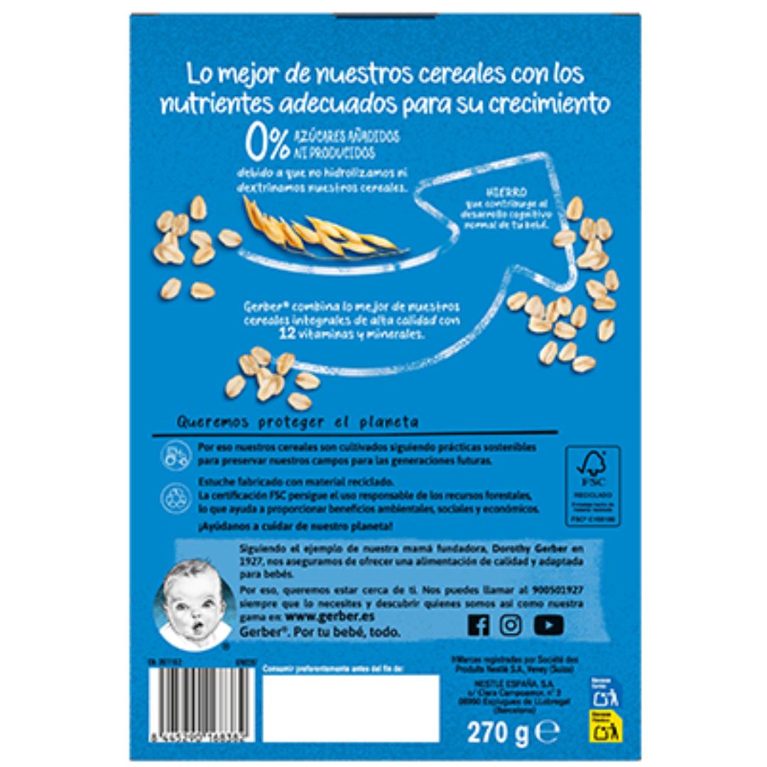 Papa de Fruta Multigrãos Gerber 0% Açúcares Adicionados 270 g