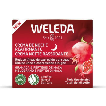 Creme de Noite Refirmante com Peptídeos de Romã e Maca da Weleda 40ml