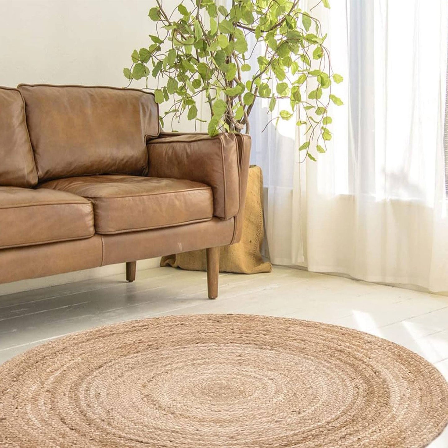 Well Home Alfombra De Yute Ø120x5cm_3