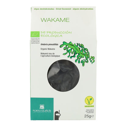 Algas biológicas Wakame Porto Muiños, 25 g