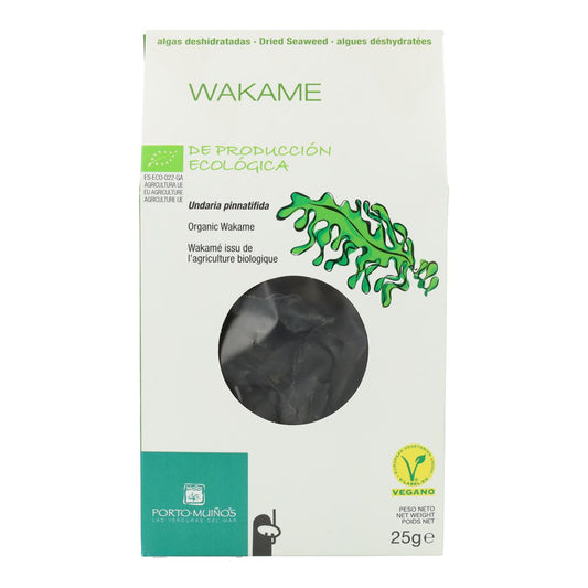 Algas biológicas Wakame Porto Muiños, 25 g