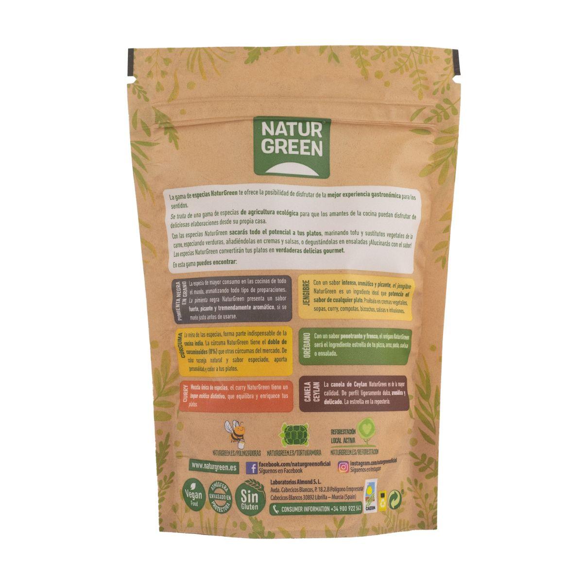 Gengibre em pó biológico NaturGreen 100 g