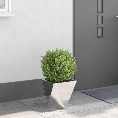 Jardinera Plateado 30 X 30 X 30 Cm Acero Inoxidable_3