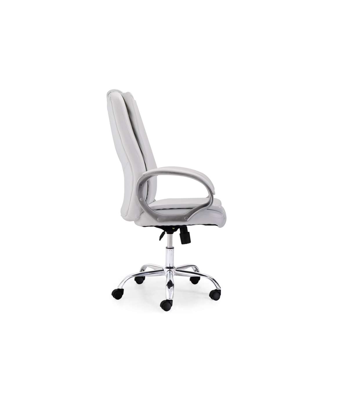 Sillón Giratorio Atlas En Símil Piel Blanco, 114-122 Cm(alto)64 Cm(ancho)68 Cm(largo)_4