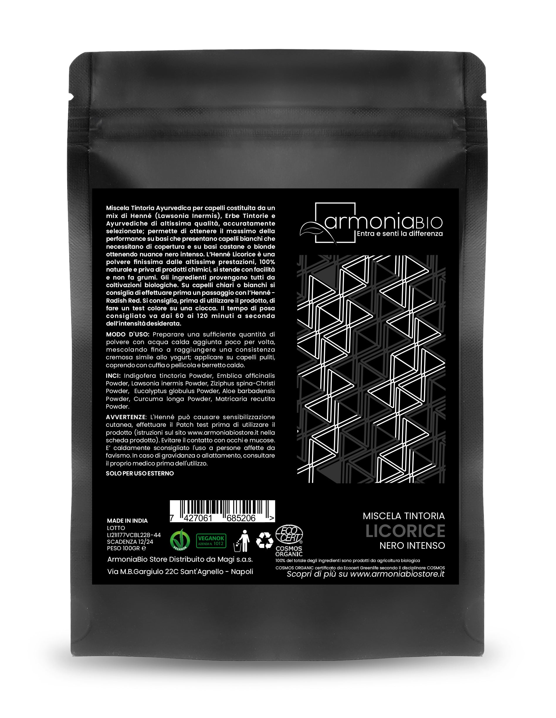 Henna Negro Intenso Licorice Nero Armoniabio 100g_1