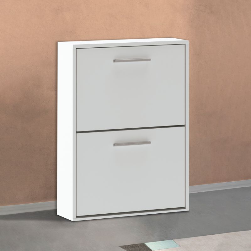 Zapatero Home 2 Puertas Melamina, Blanco, 53 X 73 X 18_2
